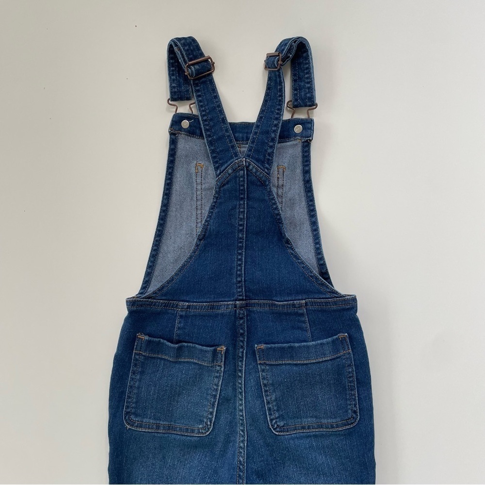 J.Crew Factory Little Girls Medium Wash Denim Overalls Size 5, Like new! - Picture 4 of 7